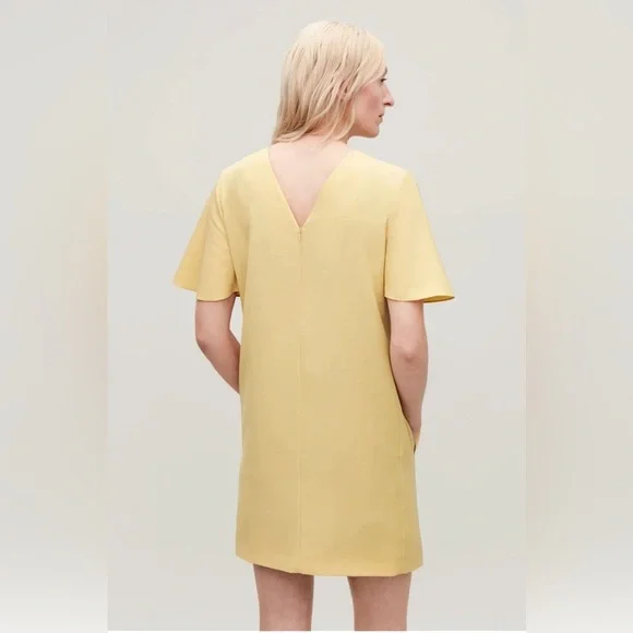 COS Women’s The Yellow Dress Size 12 - Picture 4 of 16